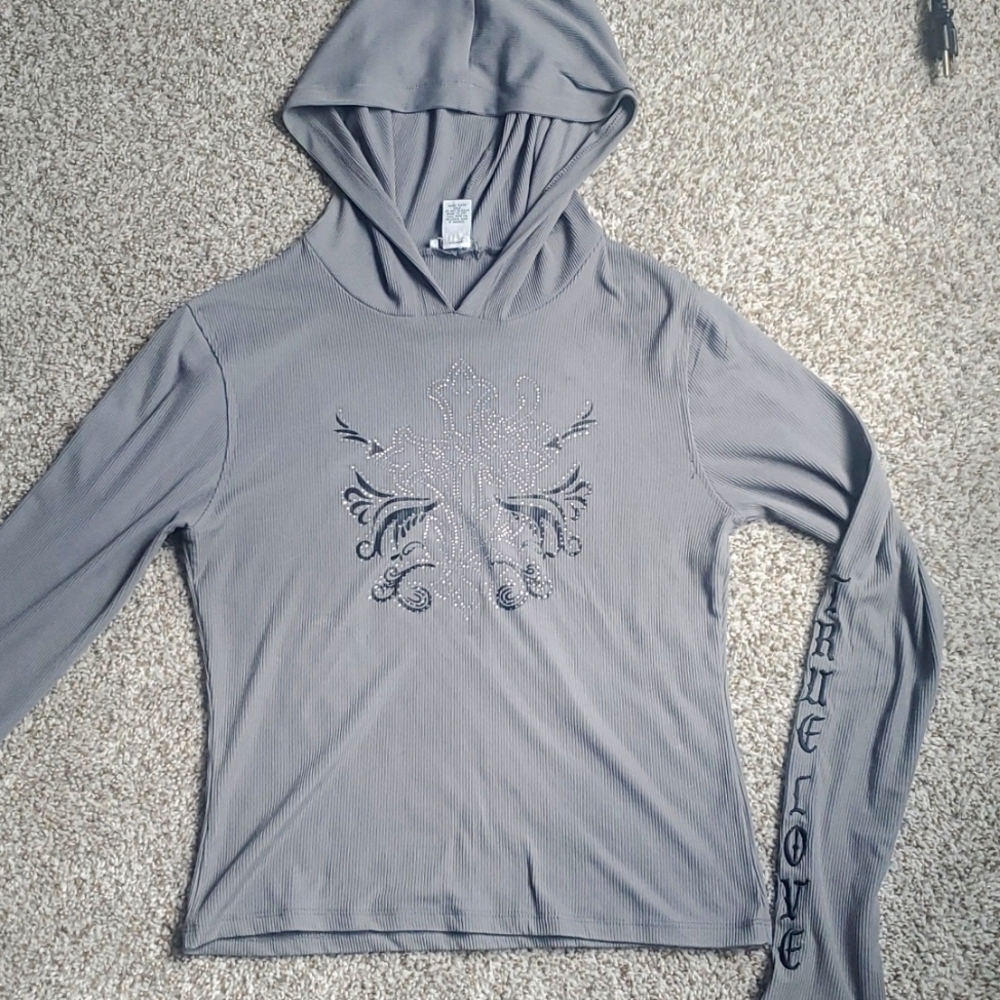 Grey Y2K long sleeve